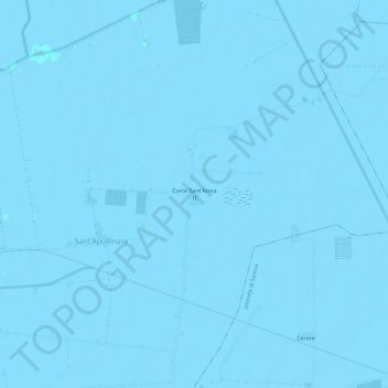 Mapa topográfico Corte Sant'Anna II, altitud, relieve
