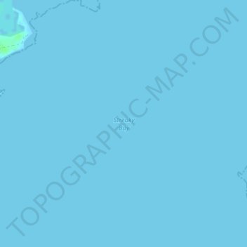 Mapa topográfico Streaky Bay, altitud, relieve