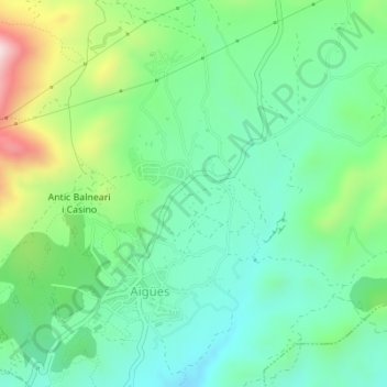 Mapa topográfico Mallol, altitud, relieve