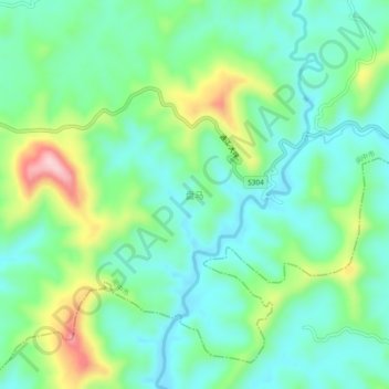 Mapa topográfico 盘马, altitud, relieve