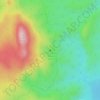 Mapa topográfico Long Valley Caldera, altitud, relieve