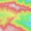 Mapa topográfico Col de la Croix de Bauzon, altitud, relieve