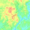 Mapa topográfico Bayasong, altitud, relieve