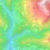 Mapa topográfico Lancisa, altitud, relieve