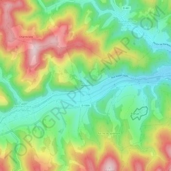 Mapa topográfico Musloch, altitud, relieve