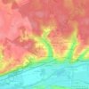 Mapa topográfico Les Epinettes, altitud, relieve