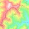 Mapa topográfico Los Naranjos, altitud, relieve