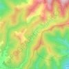 Mapa topográfico La Rougerie, altitud, relieve