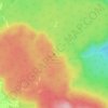 Mapa topográfico Yellowstone Caldera Supervolcano, altitud, relieve