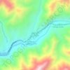 Mapa topográfico Quitasol, altitud, relieve