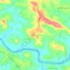 Mapa topográfico Aliparamba, altitud, relieve