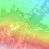 Mapa topográfico Volcán Xistune, altitud, relieve