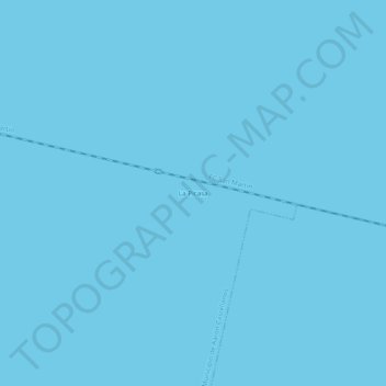 Mapa topográfico La Picasa, altitud, relieve