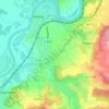 Mapa topográfico Petite Hettange, altitud, relieve
