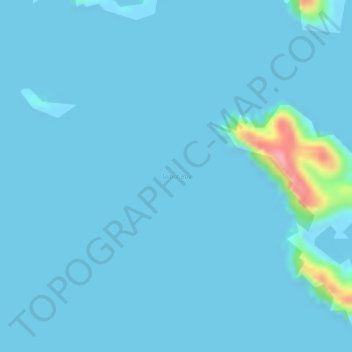 Mapa topográfico Talbot Bay, altitud, relieve