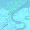 Mapa topográfico Telaga Tujuh, altitud, relieve