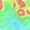 Mapa topográfico Hameau du Garat, altitud, relieve