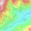 Mapa topográfico Zibana, altitud, relieve
