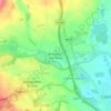 Mapa topográfico Brompton-on-Swale, altitud, relieve