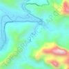 Mapa topográfico #08-BO, Quebrada Colorada, afluente do Rio Achira, Estación Biológica Cuevas, Ruta 7, altitud, relieve