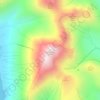 Mapa topográfico Blà Bheinn, altitud, relieve