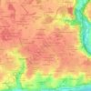 Mapa topográfico Les Cochardières, altitud, relieve