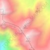Mapa topográfico Heram, altitud, relieve