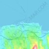 Mapa topográfico Nea Alikarnassos, altitud, relieve