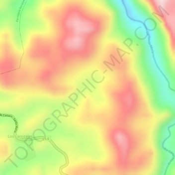 Mapa topográfico Guasapa, altitud, relieve