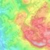 Mapa topográfico Poggiolino, altitud, relieve