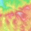 Mapa topográfico Lignières Hautes, altitud, relieve