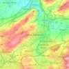 Mapa topográfico Great Harwood, altitud, relieve