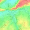 Mapa topográfico Le Bas Secron, altitud, relieve