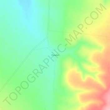 Mapa topográfico Proaño, altitud, relieve