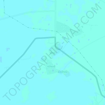 Mapa topográfico Dhordo, altitud, relieve
