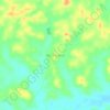 Mapa topográfico Barro Branco, altitud, relieve