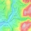 Mapa topográfico Millbrook, altitud, relieve
