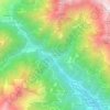 Mapa topográfico Forgnengo, altitud, relieve