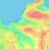 Mapa topográfico Trevone, altitud, relieve