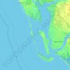 Mapa topográfico Useppa Island, altitud, relieve