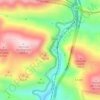 Mapa topográfico Despeñaperros, altitud, relieve
