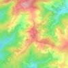 Mapa topográfico Königsstein, altitud, relieve
