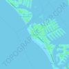 Mapa topográfico Sunshine Beach, altitud, relieve