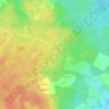 Mapa topográfico Le Bourdieu, altitud, relieve