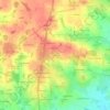 Mapa topográfico La Rinais, altitud, relieve