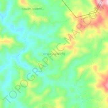 Mapa topográfico Lar Saw (Lower), altitud, relieve