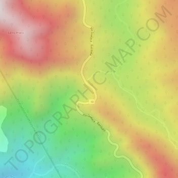 Mapa topográfico Quijada del Diablo, altitud, relieve