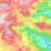 Mapa topográfico Le Servet, altitud, relieve