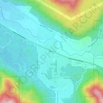 Mapa topográfico Wemme, altitud, relieve