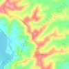 Mapa topográfico Vaiano, altitud, relieve